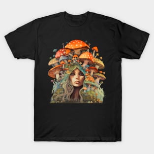 Mother of toadstools - Mother Earth T-Shirt